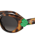Dior Clover B1I Havana Oval Sunglasses