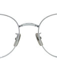Titanium Silver Geometric Eyeglasses
