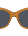 Slim Brown Cat Eye Sunglasses