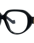 Anagram Black Geometric Eyeglasses