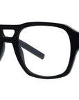 GV One Black Geometric Eyeglasses