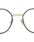 DiorBlackSuitO R3U Yellow Round Eyeglasses