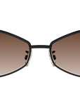 Triomphe Black Geometric Sunglasses