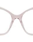 Curvy Pink Geometric Eyeglasses