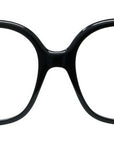 Slim Black Geometric Eyeglasses