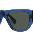 1970 Blue Geometric Sunglasses
