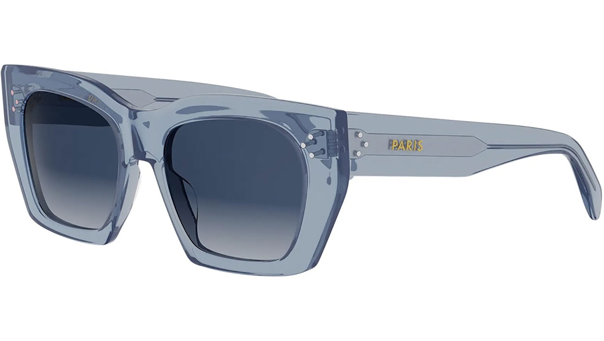 CELINE 3 Dots Blue Square Sunglasses