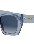 CELINE 3 Dots Blue Square Sunglasses