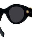Anagram Black Round Sunglasses