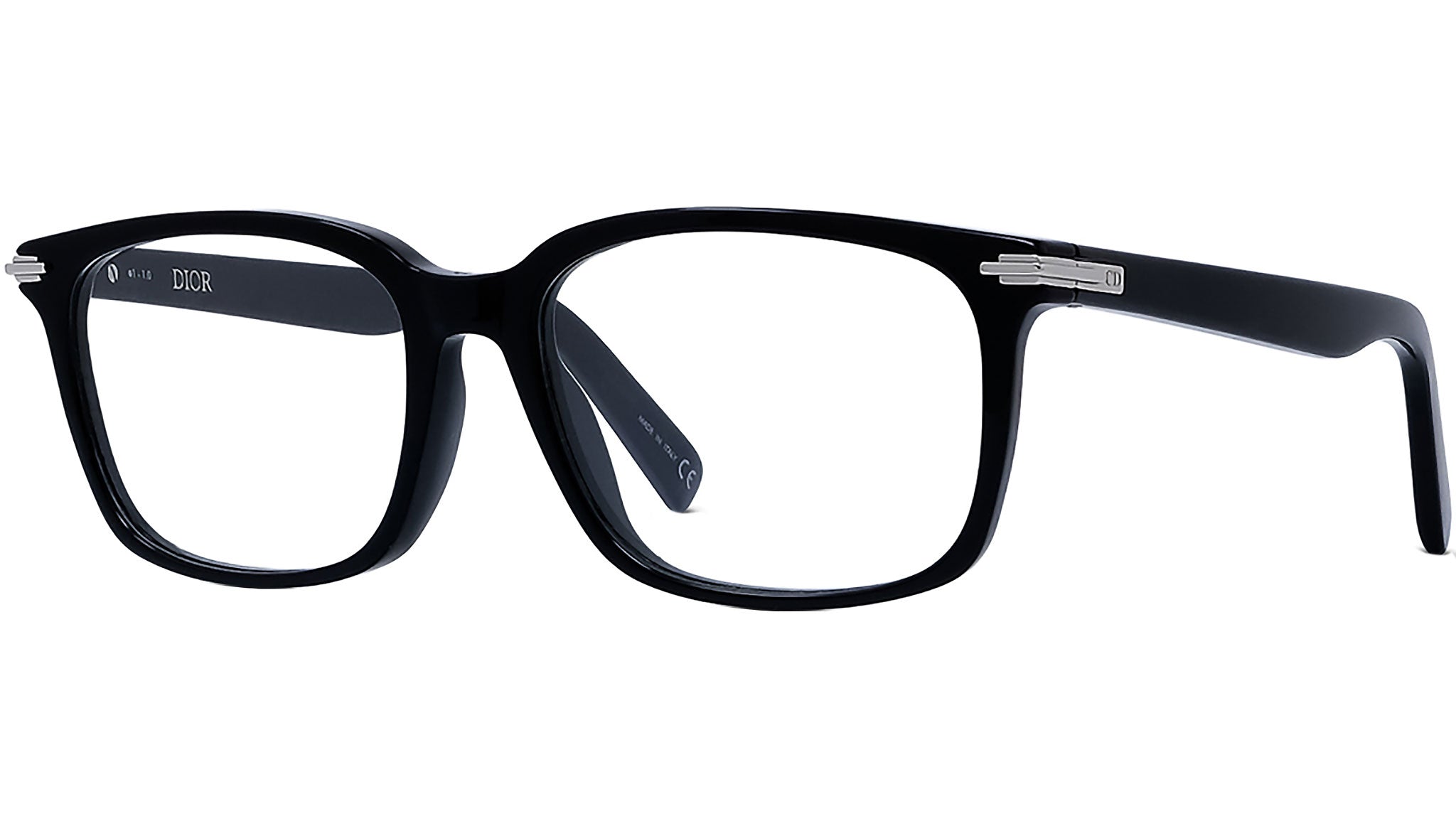 DiorBlackSuitO SI Black Rectangular Eyeglasses