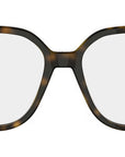 DiorGlowO S3I Dark Havana Geometric Eyeglasses