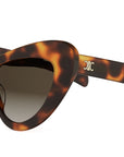 Triomphe Mini HD Havana Cat Eye Sunglasses
