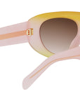 Triomphe Stamp Pink Pilot Sunglasses