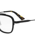 NeoDiorO 6F Shiny Black Pilot Eyeglasses