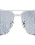 CD Diamond S9U Silver Geometric Sunglasses
