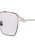 GemDiorO S6U Havana Geometric Eyeglasses