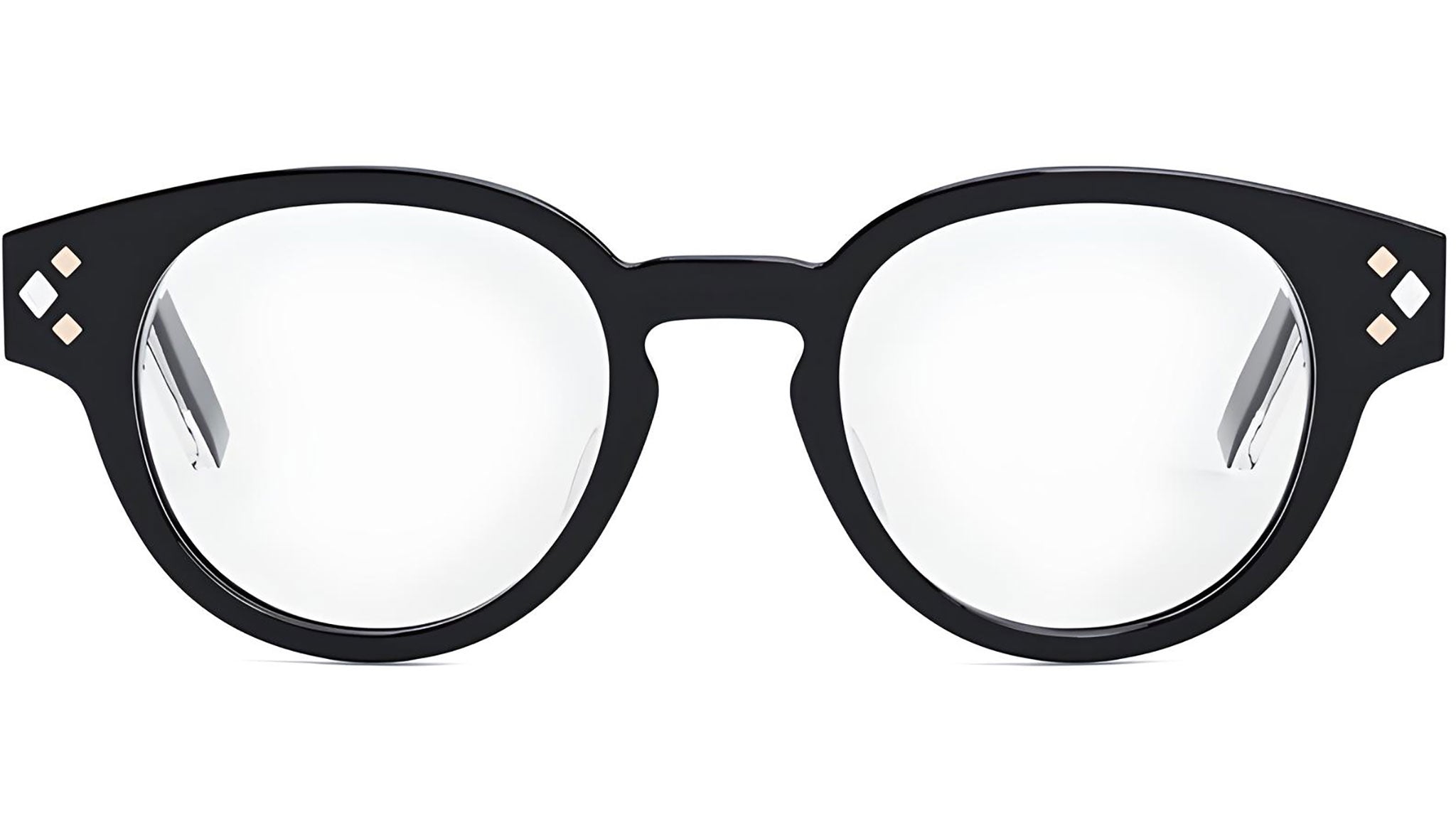 CD DiamondO R1I Black Round Eyeglasses