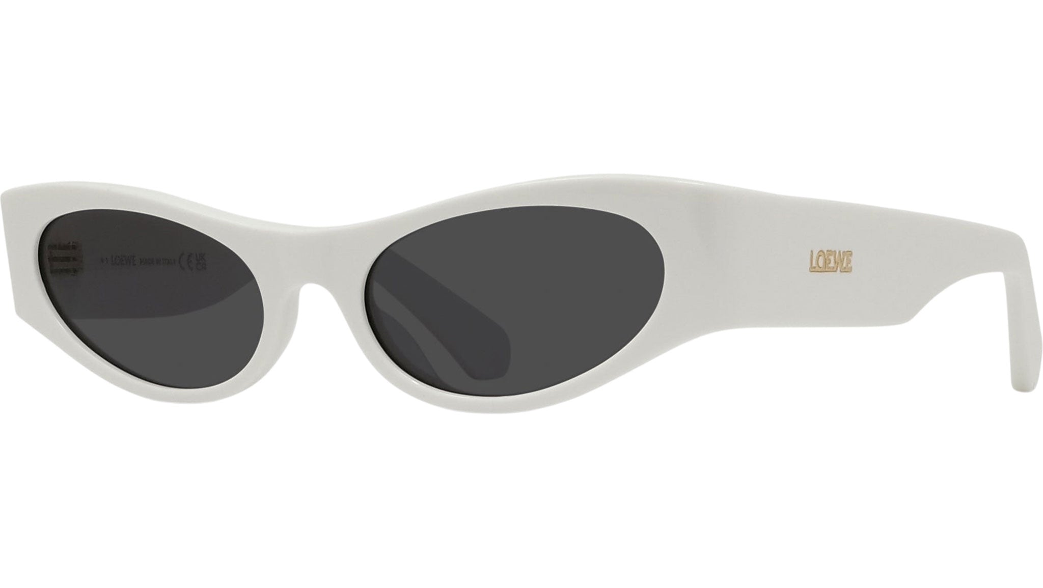 Signature White Geometric Sunglasses