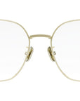 CDiorO S3F Light Gold Geometric Eyeglasses