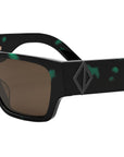 CD Diamond S5I Havana Green Geometric Sunglasses