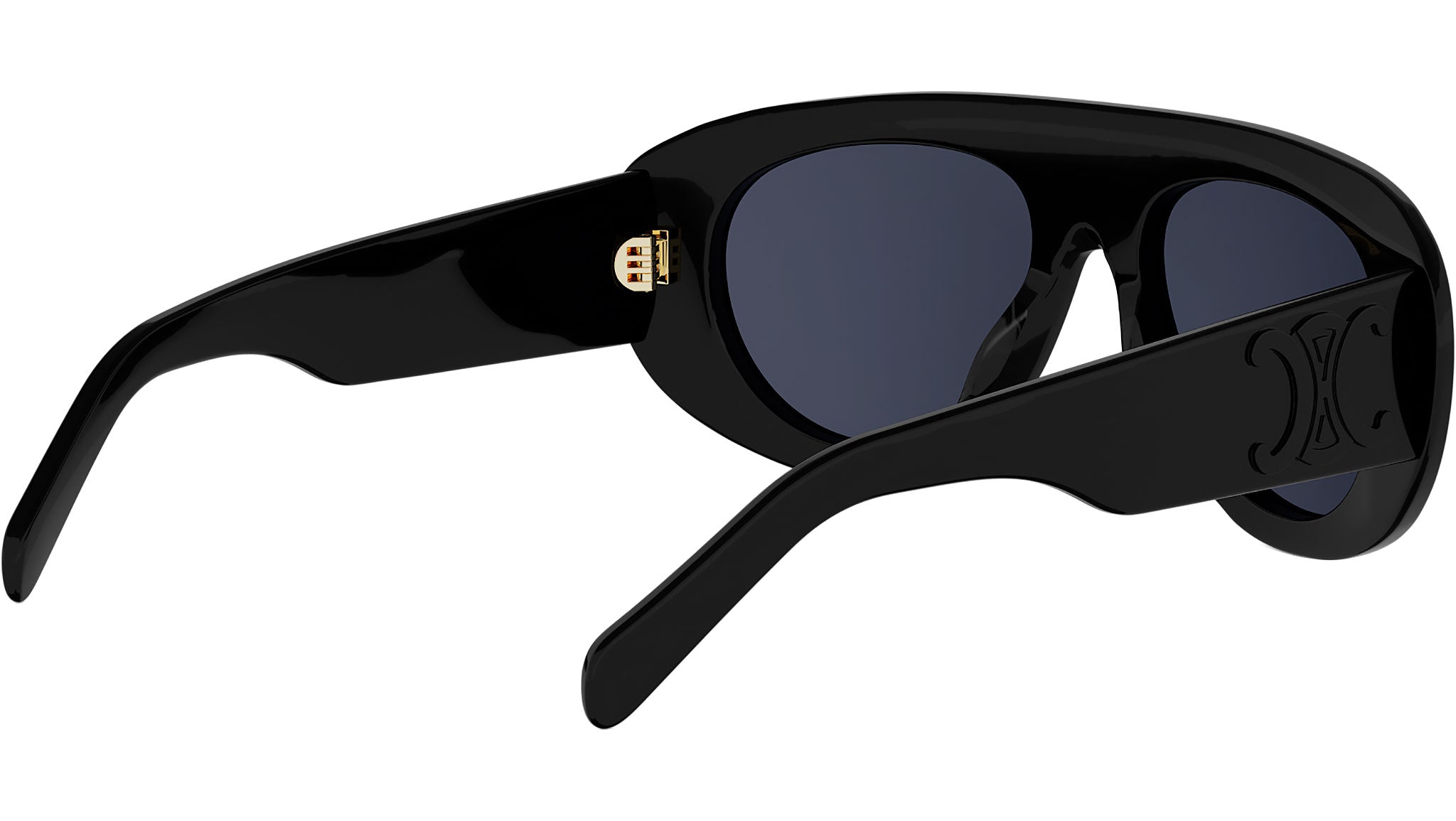 Triomphe Stamp Black Pilot Sunglasses