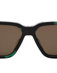 CD Diamond S5I Havana Green Geometric Sunglasses