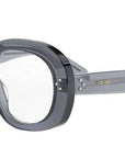 CELINE 3 Dots Grey Round Eyeglasses