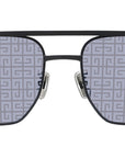 GV Speed Solid Black Geometric Sunglasses