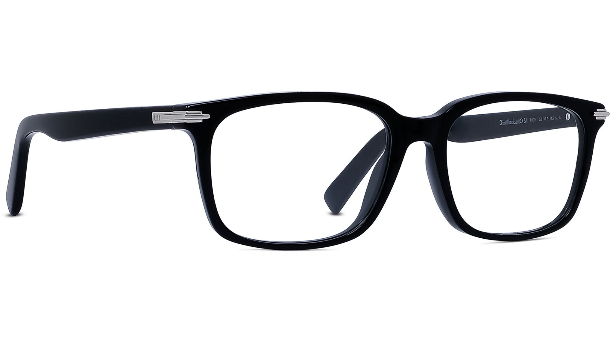 DiorBlackSuitO SI Black Rectangular Eyeglasses