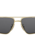 Metal Triomphe Gold Geometric Sunglasses
