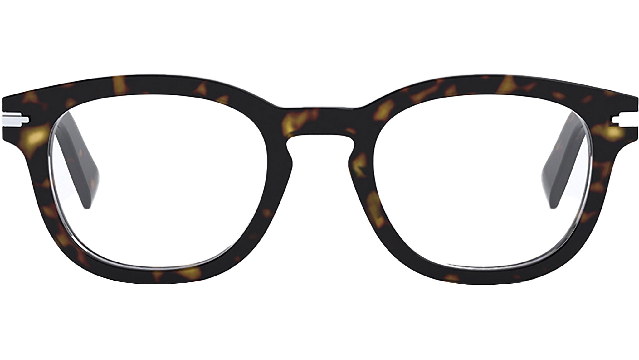DiorBlackSuitO R4I Havana Round Eyeglasses
