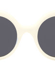 Thin White Round Sunglasses