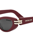 CDior B1U Burgundy Cat Eye Sunglasses