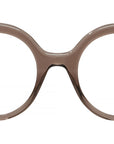 Slim Brown Round Eyeglasses