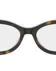 DiorGlowO B1I Dark Havana Oval Eyeglasses