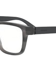 Bvlgari Aluminium Grey Square Eyeglasses