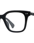 Boke Flower Black Rectangular Eyeglasses