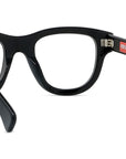 1970 Black Geometric Eyeglasses