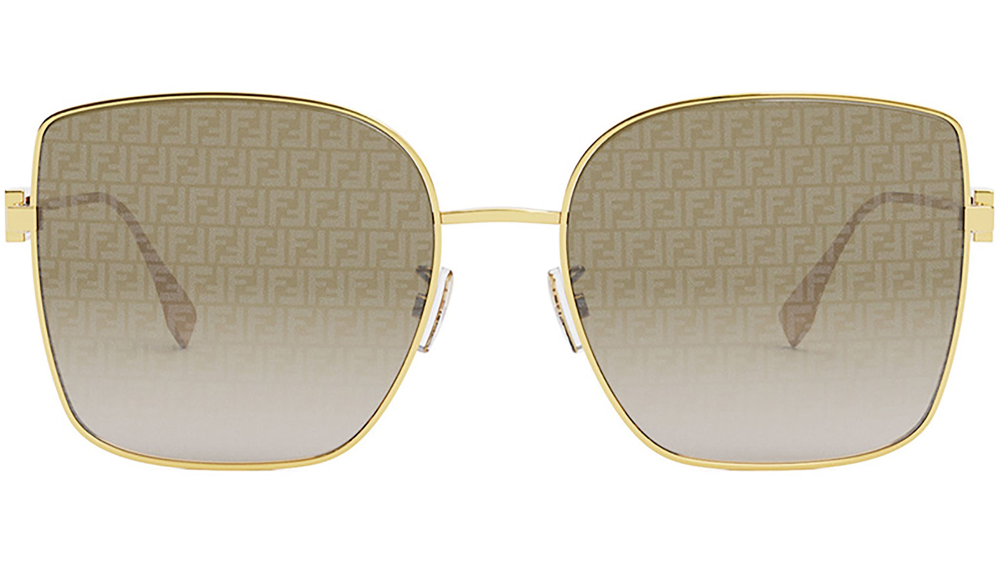 Baguette Gold Square Sunglasses