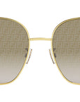 Baguette Gold Square Sunglasses