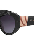 Tubogas Black Oval Sunglasses