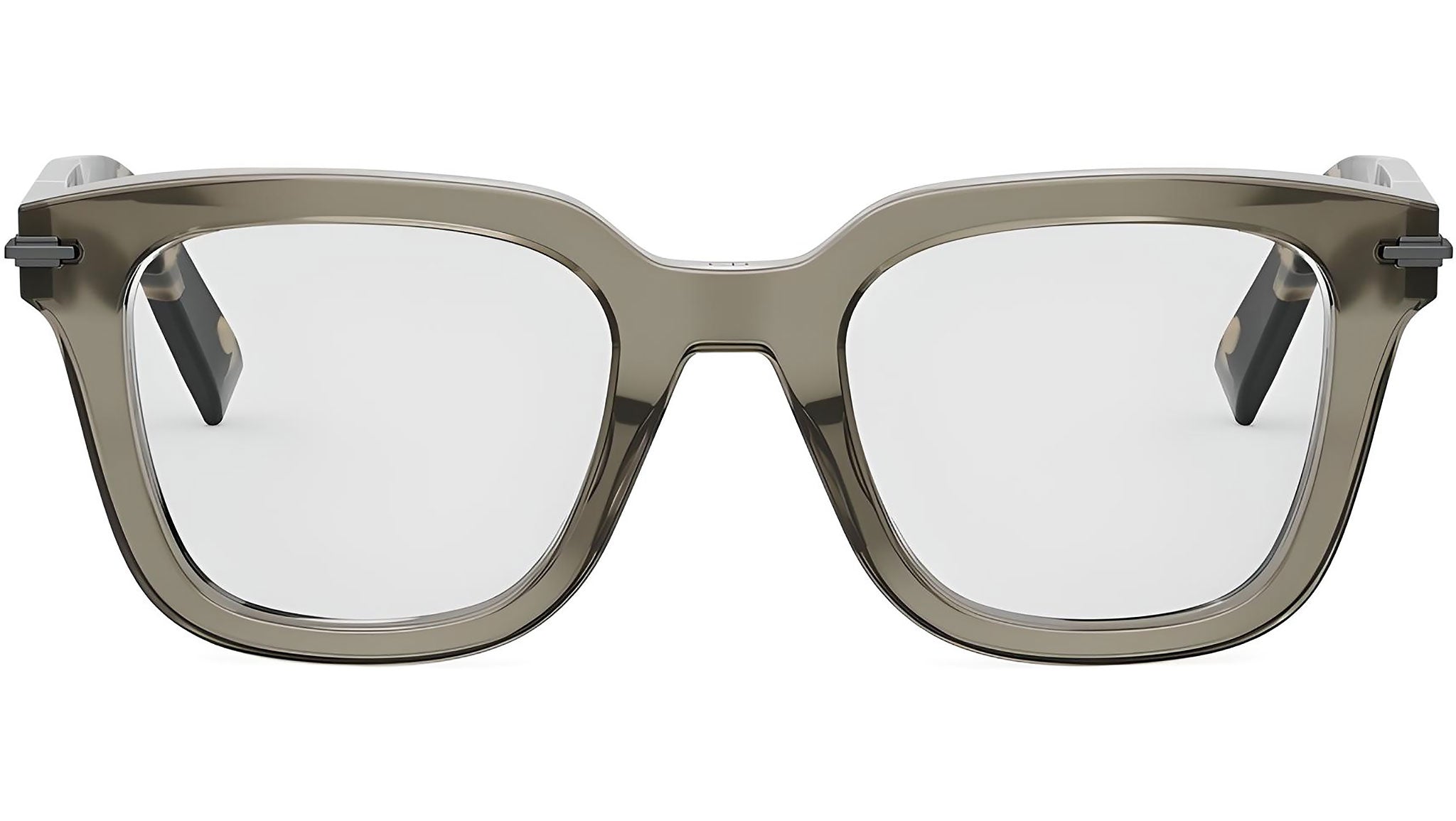 DiorBlackSuitO S10I Brown Geometric Eyeglasses