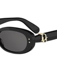 Dior Oblique B1I Black Oval Sunglasses