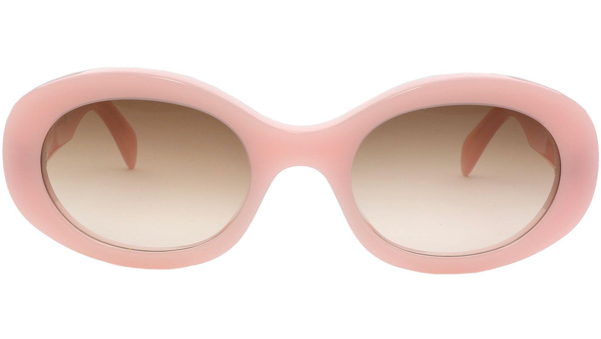 Triomphe Peach Oval Sunglasses