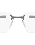 Flex Silver Rectangular Eyeglasses