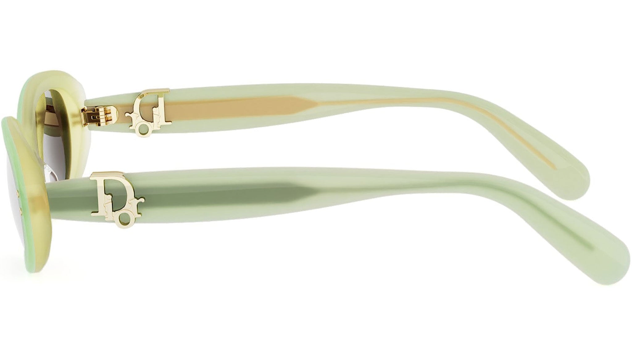 Dior Oblique B1I Green Oval Sunglasses