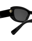 Bvlgari Roma Black Geometric Sunglasses