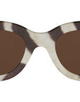 Triomphe Mini Brown Round Sunglasses