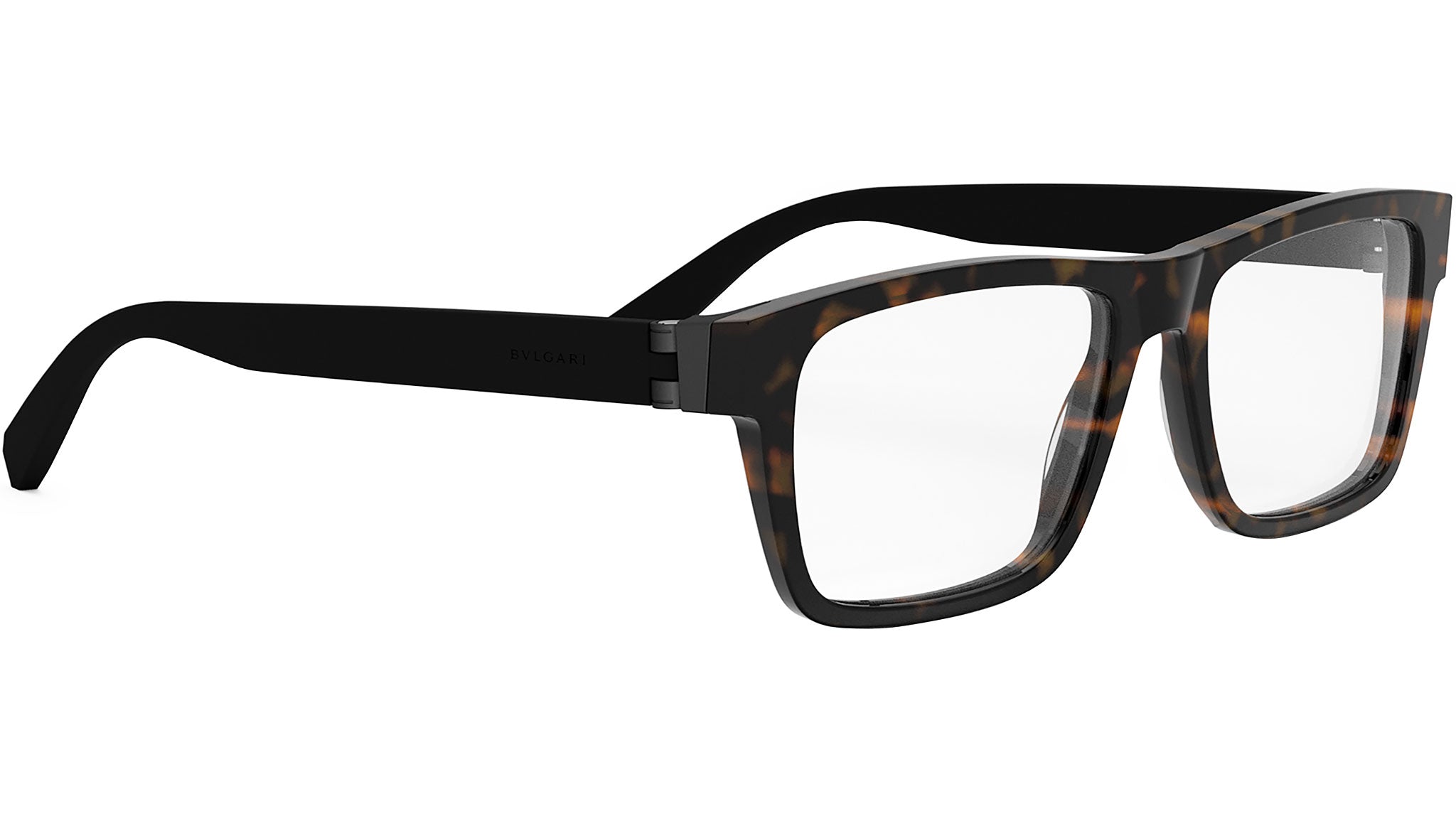 Aluminium Havana Rectangular Eyeglasses