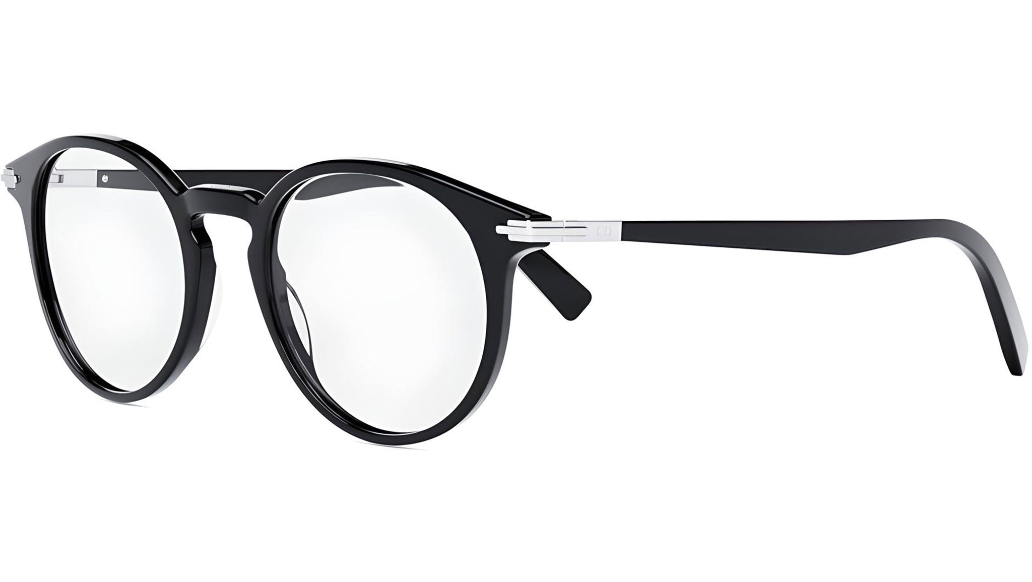 DiorBlackSuitO R6I Black Round Eyeglasses